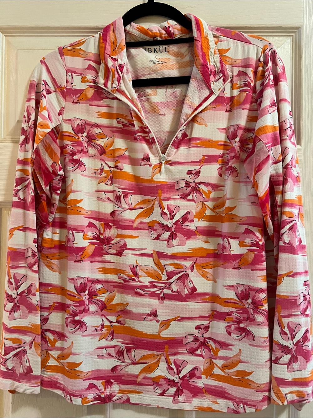 Lot of 2 Floral IBKUL Sunshirts